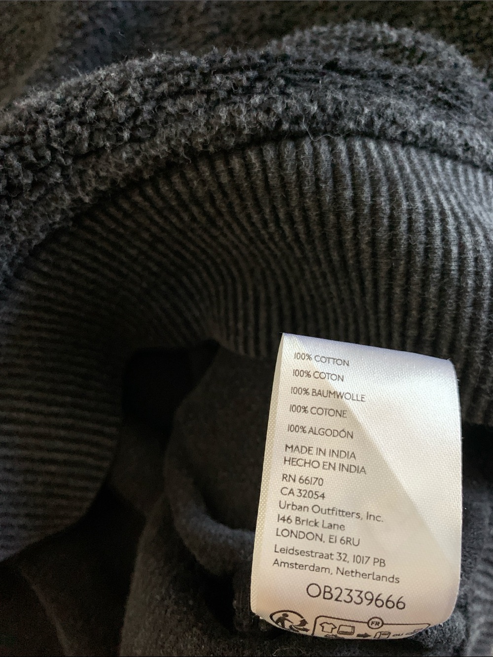 Free People Luna Sweatshirt Jacket NWT Black - Picture 10 of 10